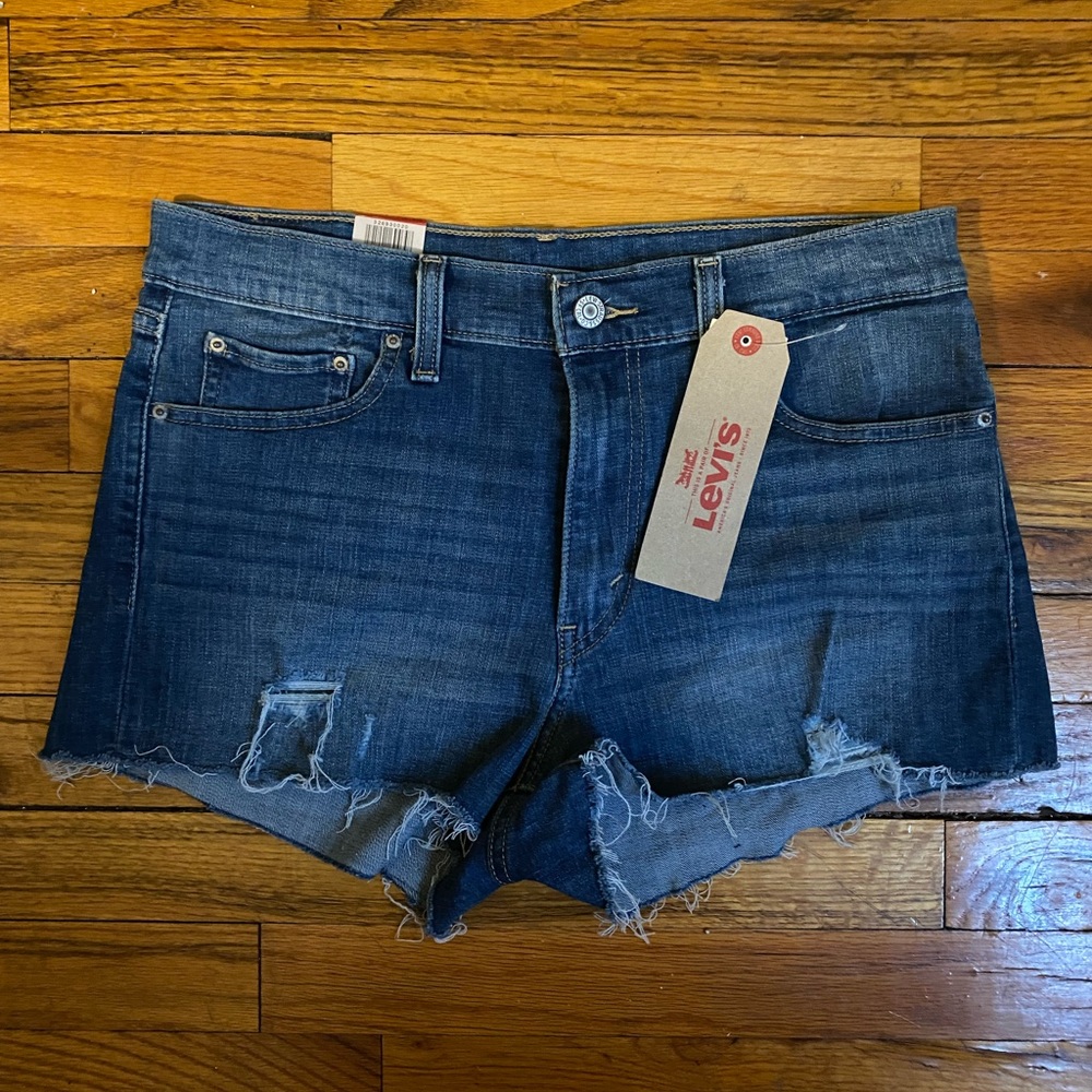 Levi’s Denim High Rise Shorts NWT